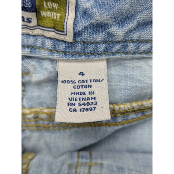 Old Navy Y2K Revival Capris Size 4 Low Rise Light Wash Straight Leg Retro Blue - Picture 13 of 14